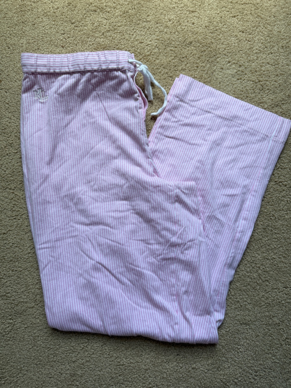 Lauren Pink & White PJ pants NWOT